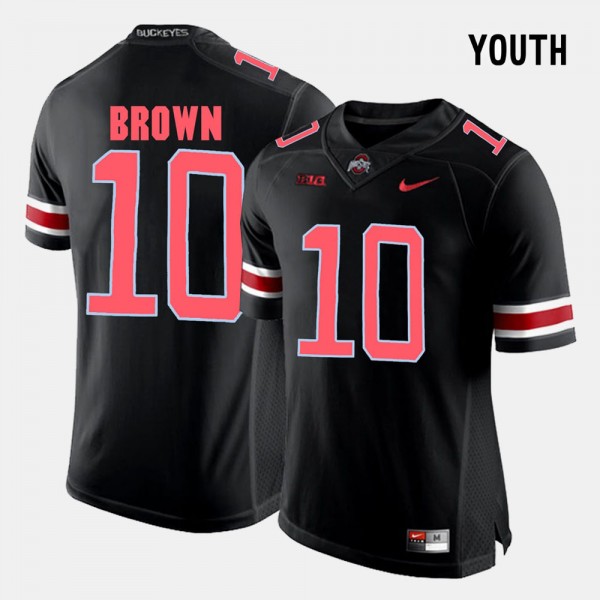 Ohio State Buckeyes CaCorey Brown Youth #10 Black College Football Jersey 2404EWSR2